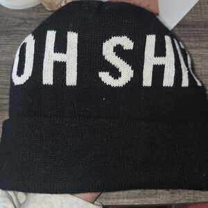 Dimepiece Bold Text Winter Cap - Black/White